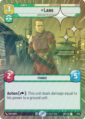 Lang - Arrogant Mercenary (Hyperspace Foil) - Foil