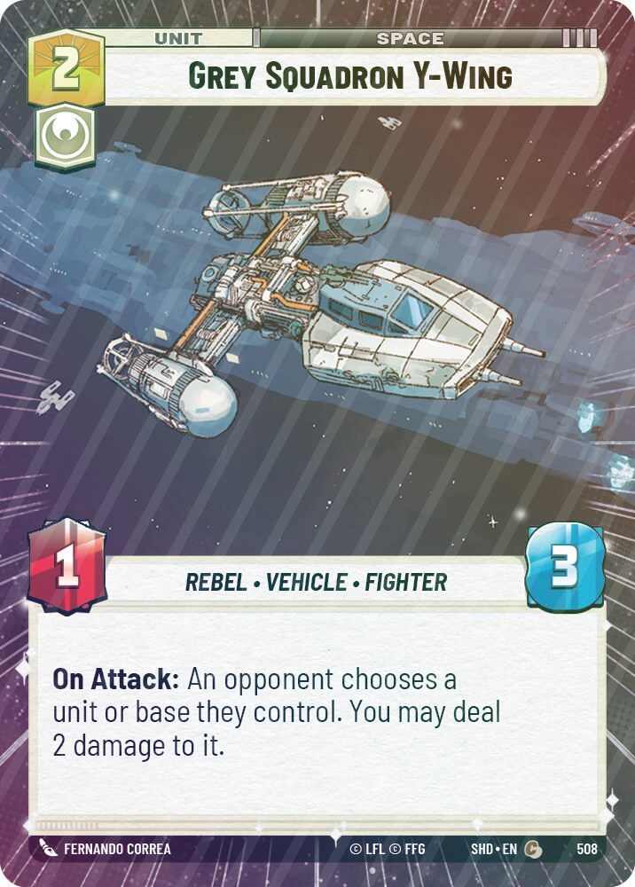 Grey Squadron Y-Wing (Hyperspace) - Foil