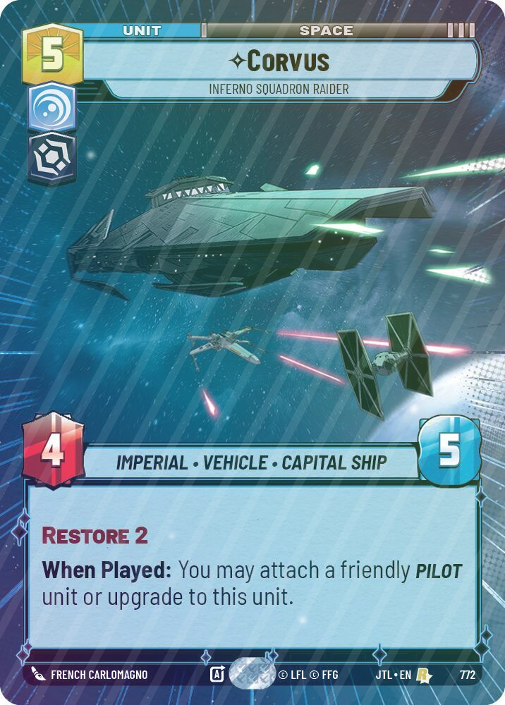 Corvus - Inferno Squadron Raider (Hyperspace Foil) - Foil
