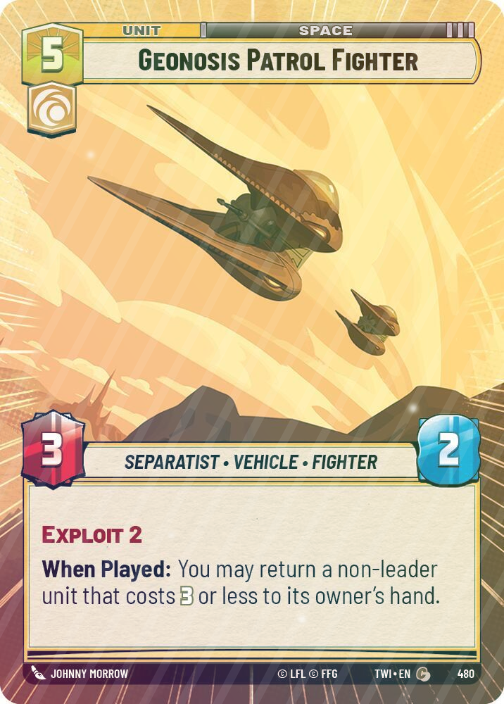 Geonosis Patrol Fighter (Hyperspace) - Foil