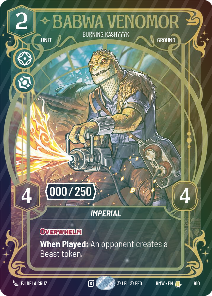 Babwa Venomor - Burning Kashyyyk (Serialized) - Foil