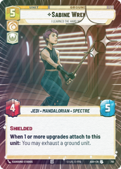 Sabine Wren - I Learned the Hard Way (Hyperspace Foil) - Foil