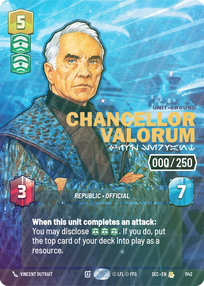 Chancellor Valorum - Civil Servant (Serialized) - Foil
