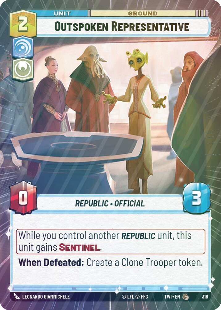 Outspoken Representative (Hyperspace) - Foil