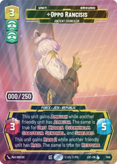 Oppo Rancisis - Ancient Councilor (Serialized) - Foil