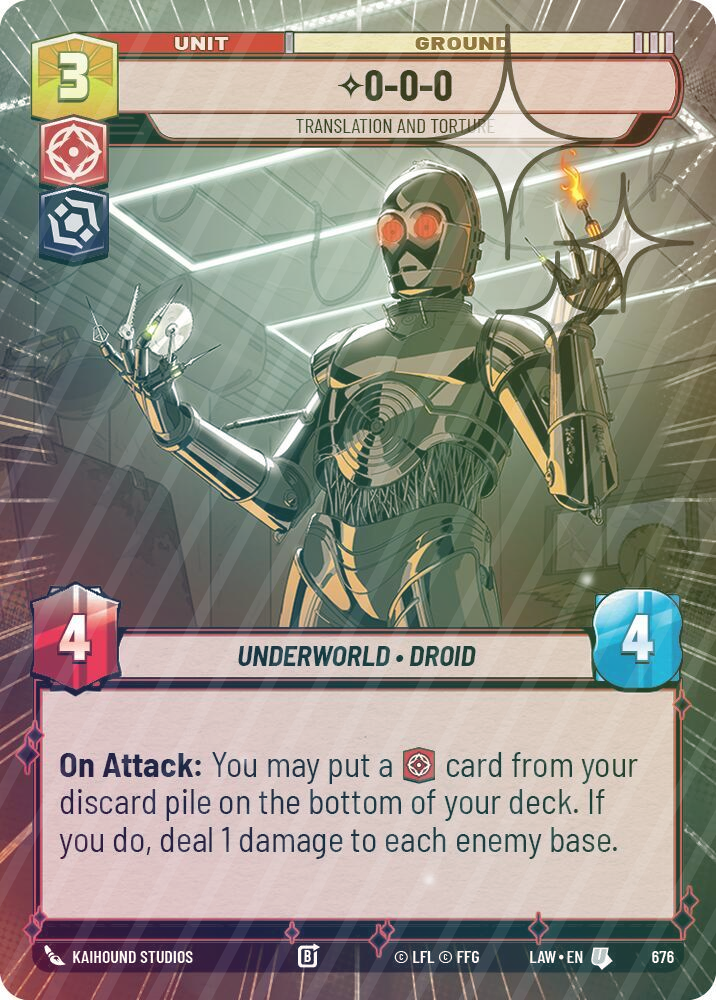 0-0-0 - Translation and Torture (Hyperspace Foil) - Foil