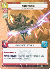 Mace Windu - Leaping into Action (Hyperspace Foil) - Foil