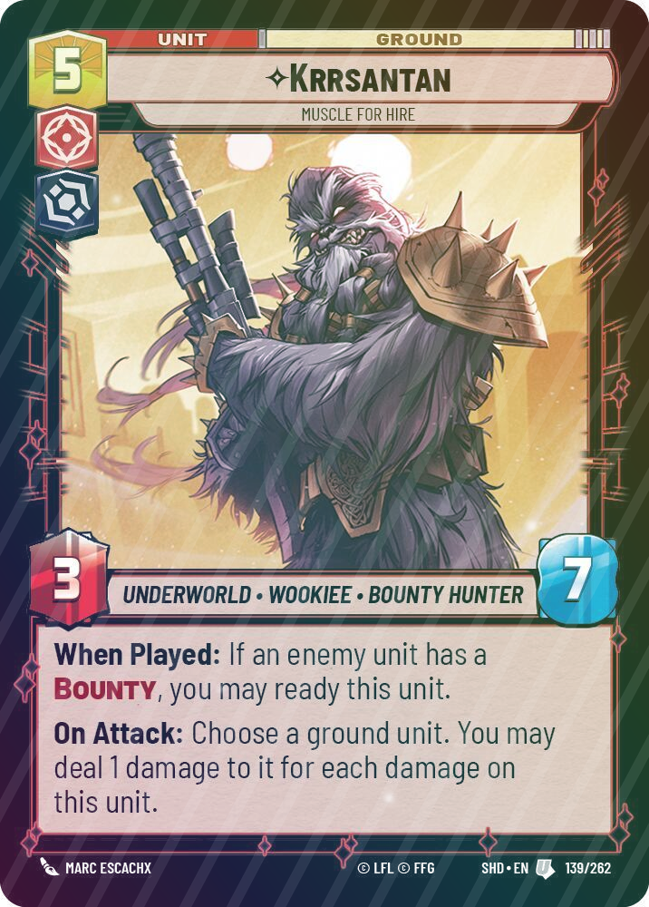 Krrsantan - Muscle for Hire - Foil