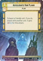 Accelerate Our Plans (Hyperspace Foil) - Foil
