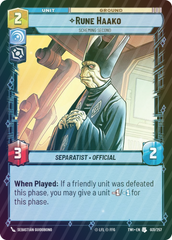 Rune Haako - Scheming Second - Foil