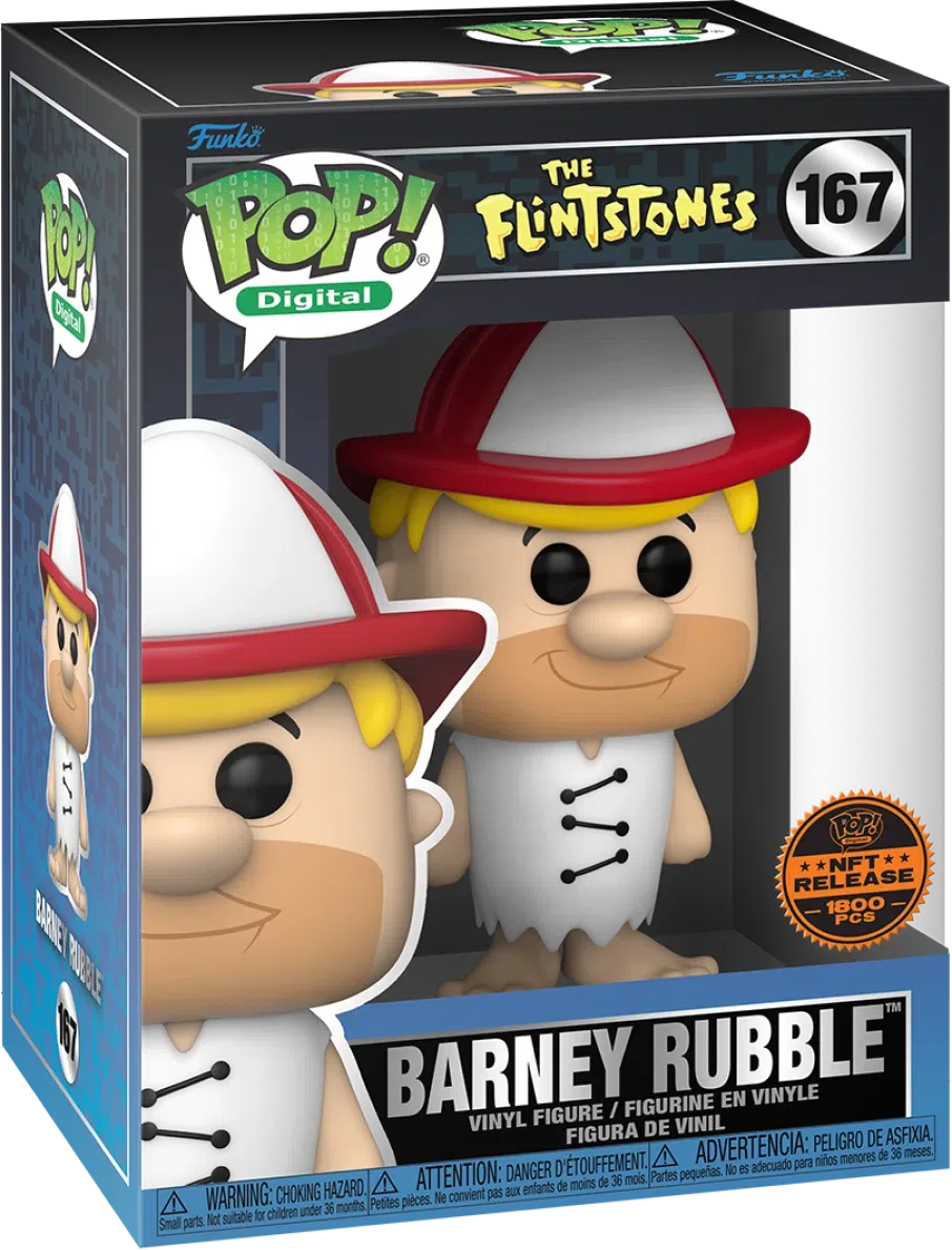 (Q2 2024) Funko Pop! Digital NFT /1800 The Flintstones Barney Rubble