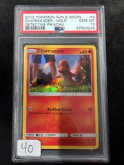 2019 pokemon sun & moon charmander holo Detective Pikachu PSA 10 (c)