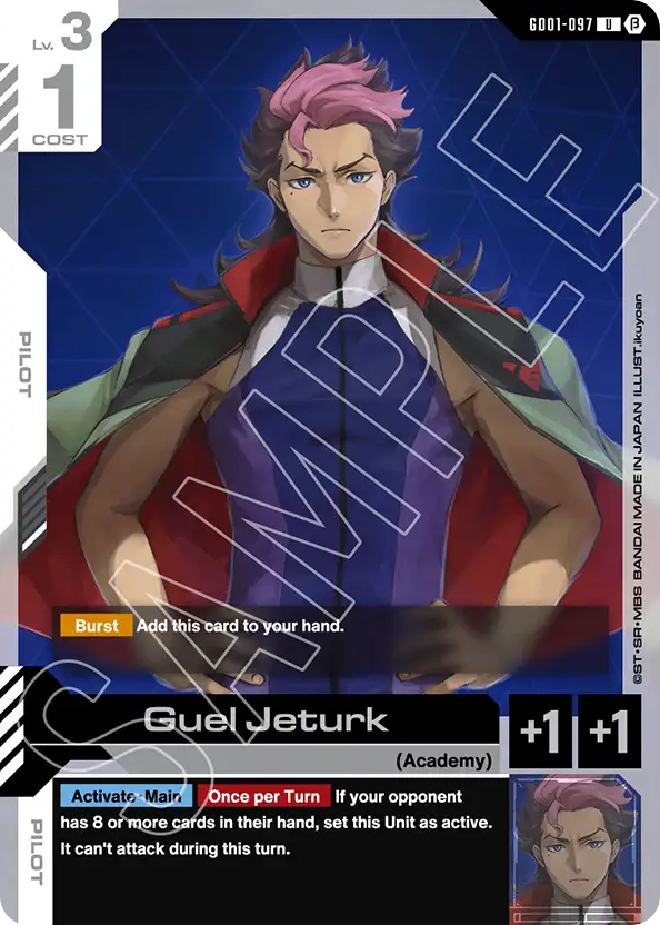 Guel Jeturk - GD01-097 - Uncommon (Beta) - Newtype Rising