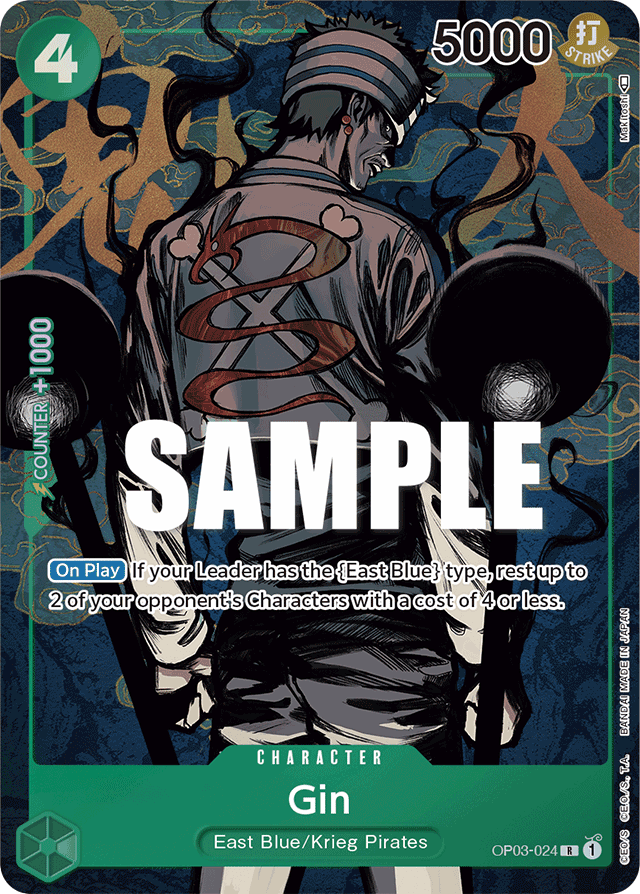 Gin - OP03-024 - Rare (Alternate Art) - Pillars of Strength