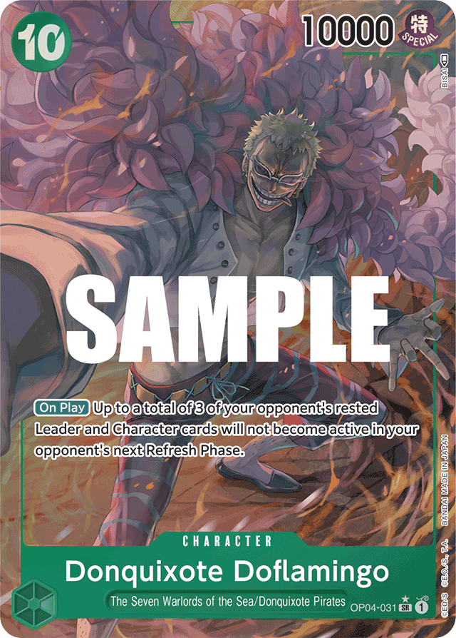 Donquixote Doflamingo - OP04-031 - Super Rare (Alternate Art) - Kingdoms of Intrigue
