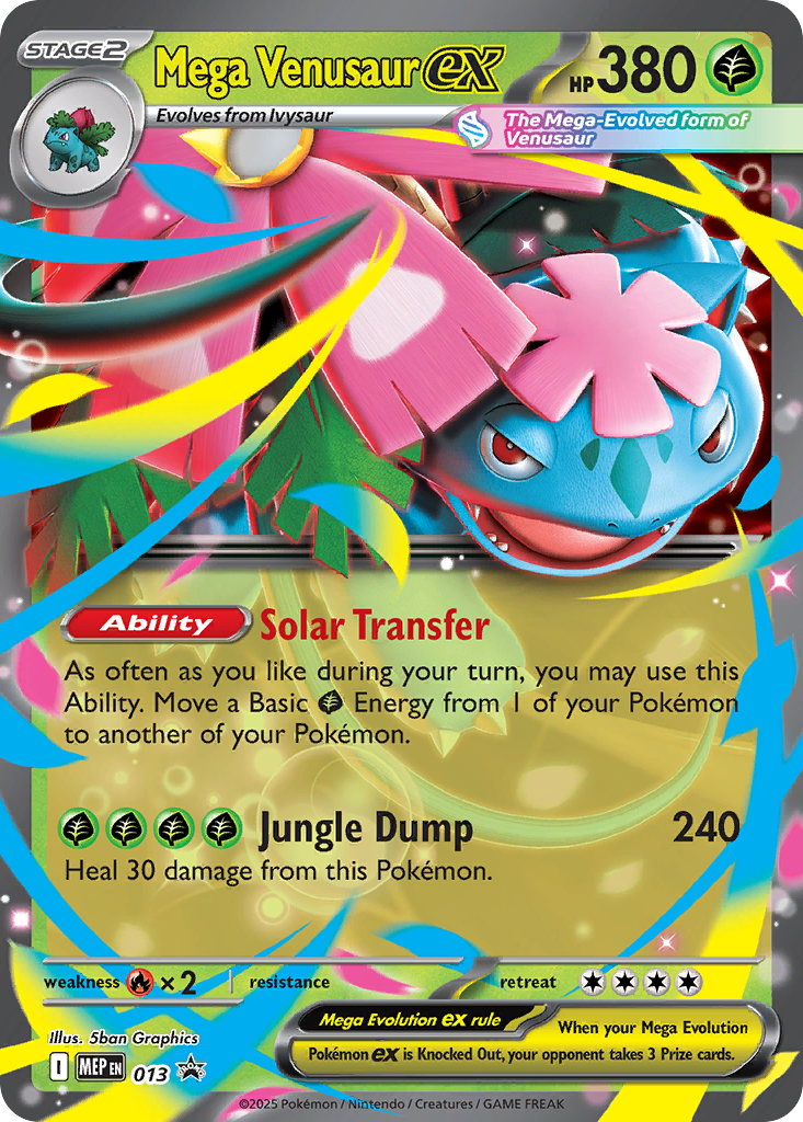 Mega Venusaur ex - 013 - Mega Evolution Black Star Promos