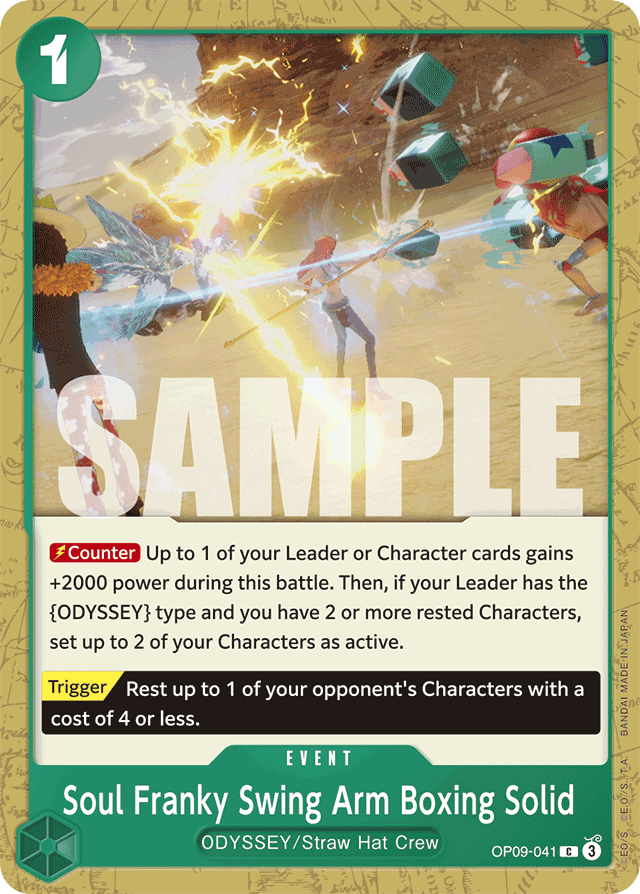 Soul Franky Swing Arm Boxing Solid - OP09-041 - Common - Emperors In The New World