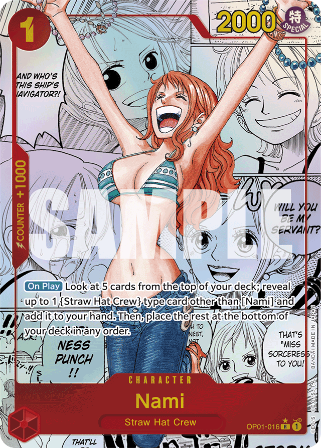 Nami - OP01-016 - Rare (Manga Alt Art) - Romance Dawn