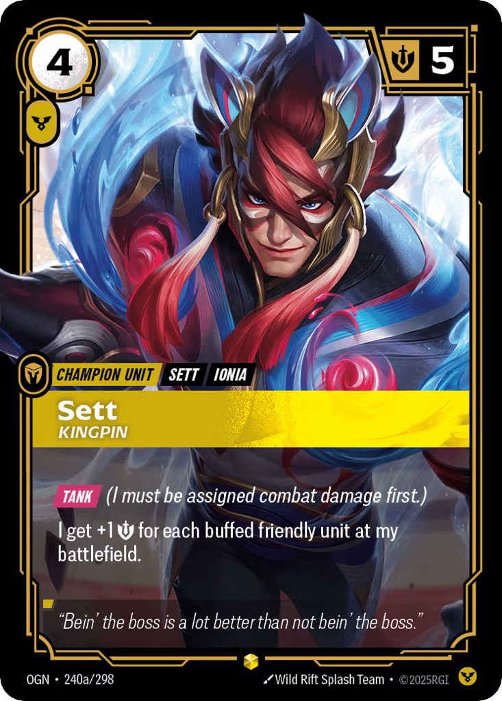 Sett, Kingpin - 240a/298 - Showcase - Origins