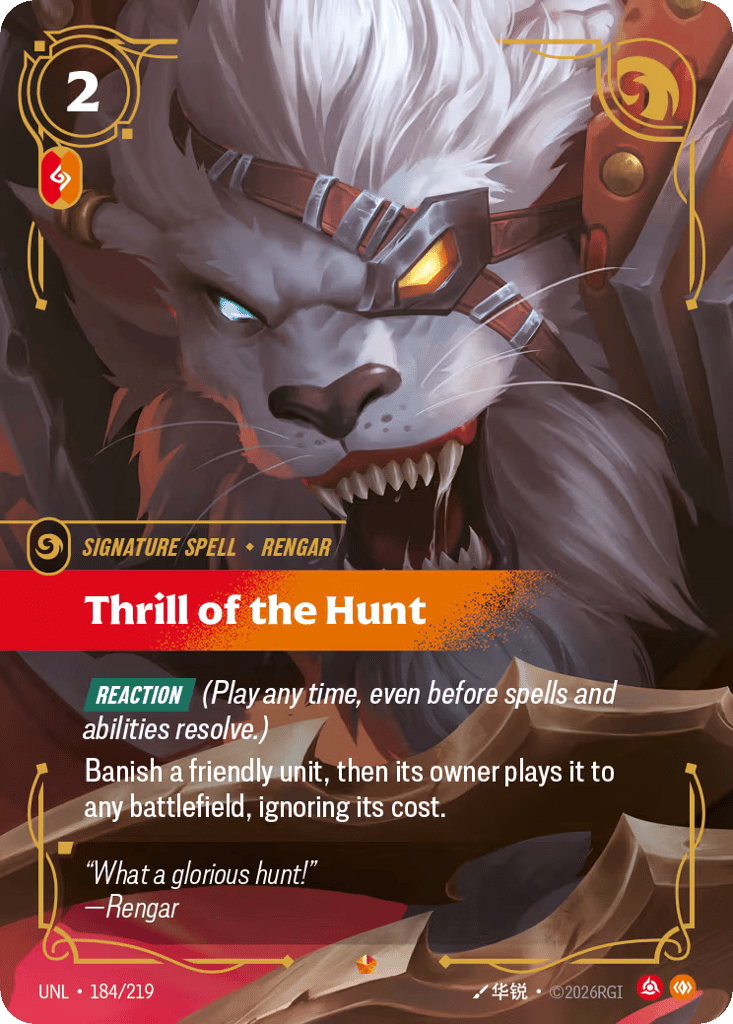Thrill Of The Hunt - 184/219 - Epic - Unleashed