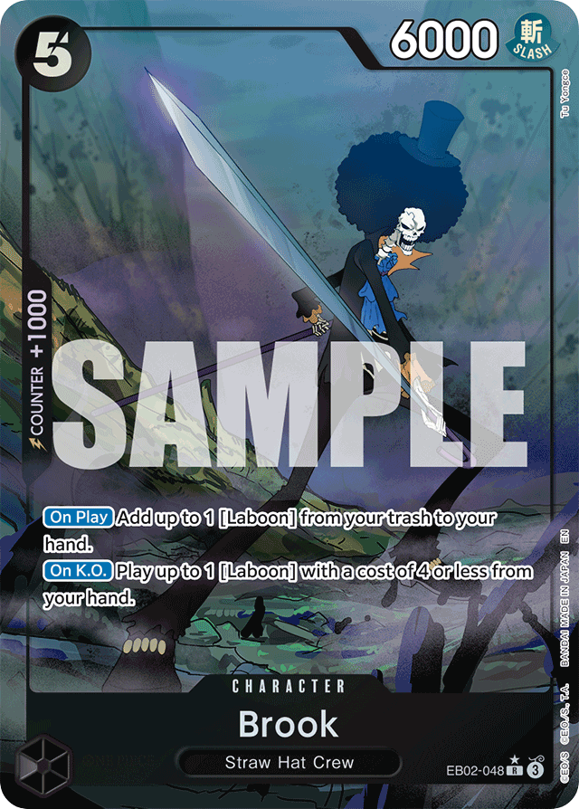 Brook - EB02-048 - Rare (Alternate Art) - Anime 25th Collection
