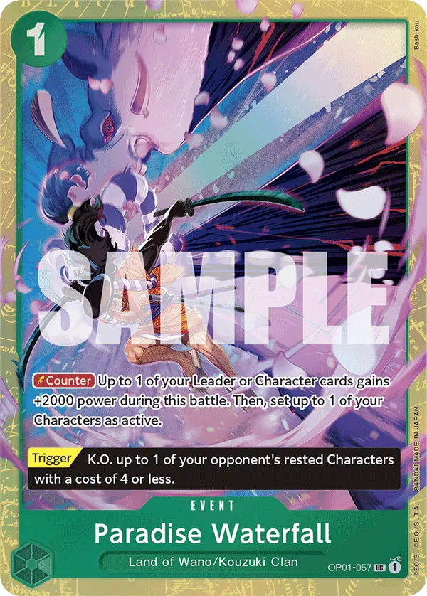 Paradise Waterfall - OP01-057 - Uncommon (Best Selection Vol1Alt Art) - Romance Dawn