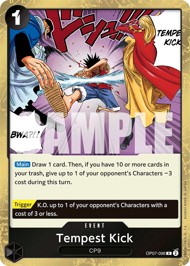 Tempest Kick - OP07-096 - Rare - 500 Years In The Future