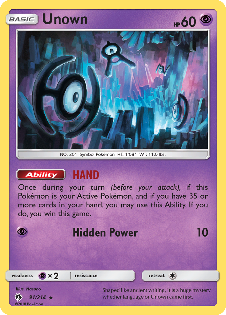 Unown - 091/214 - Lost Thunder