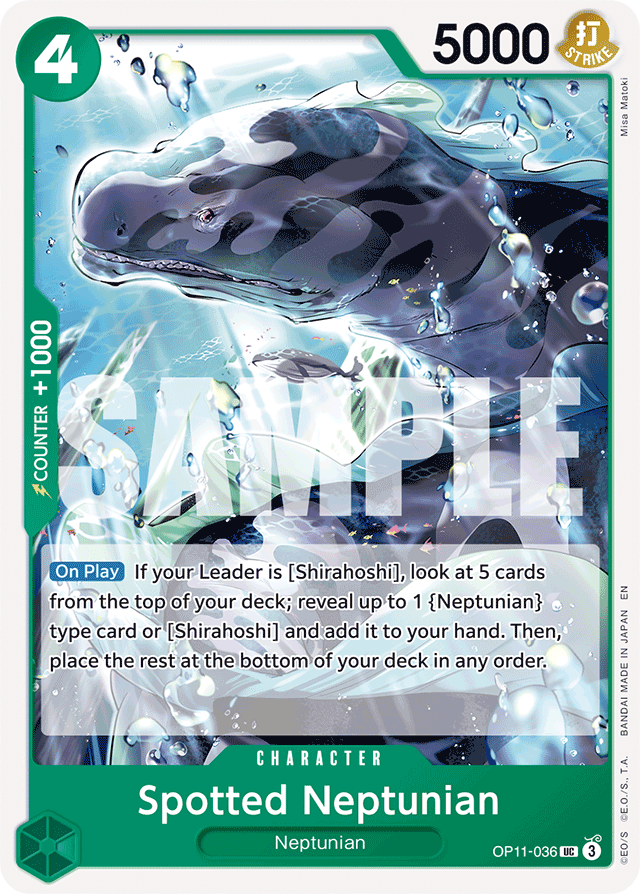 Spotted Neptunian - OP11-036 - Uncommon - A Fist Of Divine Speed