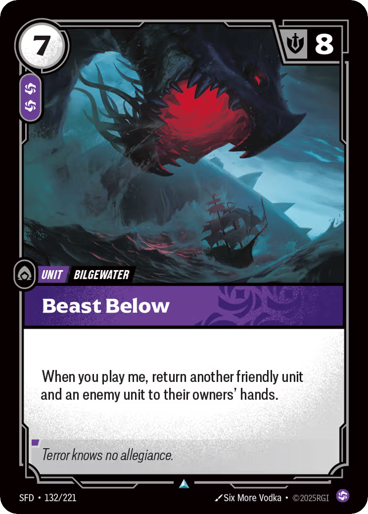 Beast Below - 132/221 - Uncommon - Spiritforged