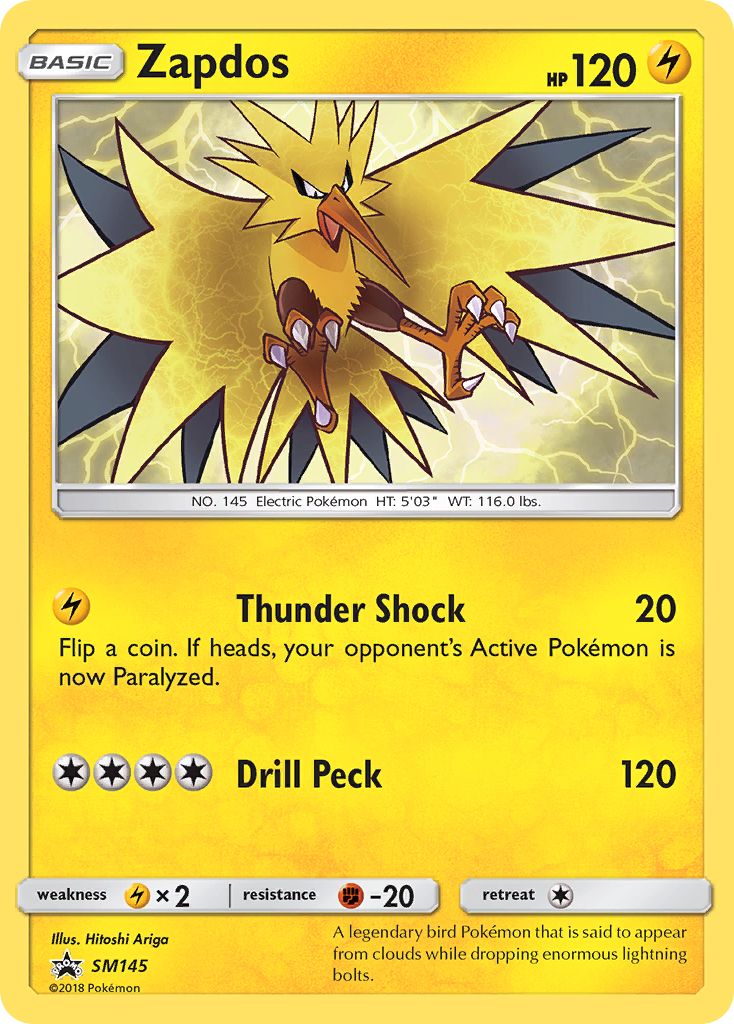 Zapdos - SM145 - SM Black Star Promos