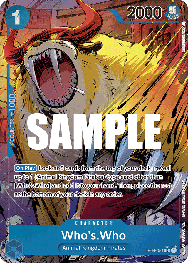 Who's.Who - OP04-051 - Rare (Alternate Art) - Kingdoms of Intrigue