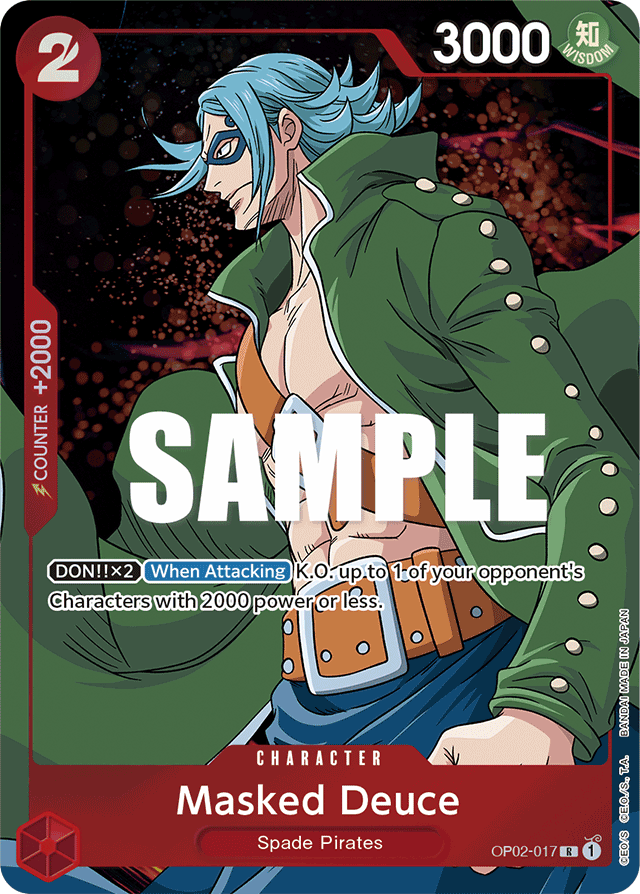 Masked Deuce - OP02-017 - Rare (Alternate Art) - Paramount War