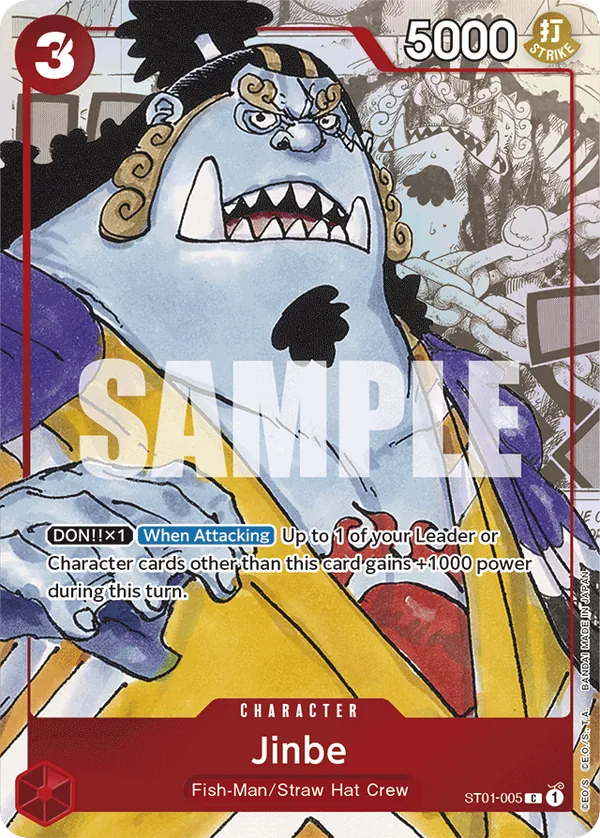 Jinbe - ST01-005 - Common (Twenty Fifth Edition Alt Art) - Straw Hat Crew
