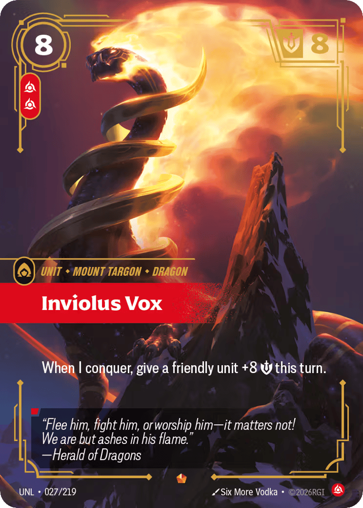 Inviolus Vox - 027/219 - Epic - Unleashed