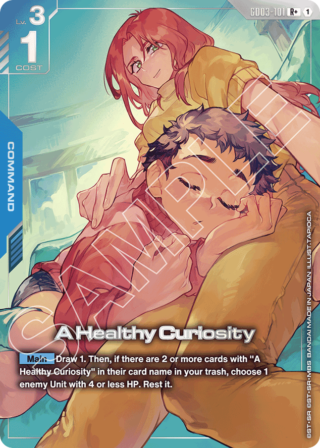 A Healthy Curiosity - GD03-101 - Rare (Alternate Art) - Steel Requiem