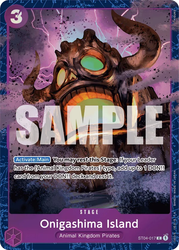 Onigashima Island - ST04-017 - Common (Best Selection Vol2Alt Art) - Animal Kingdom