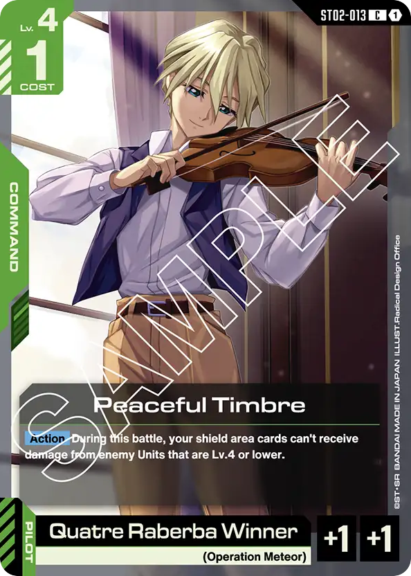 Peaceful Timbre - ST02-013 - Common - Wings of Advance