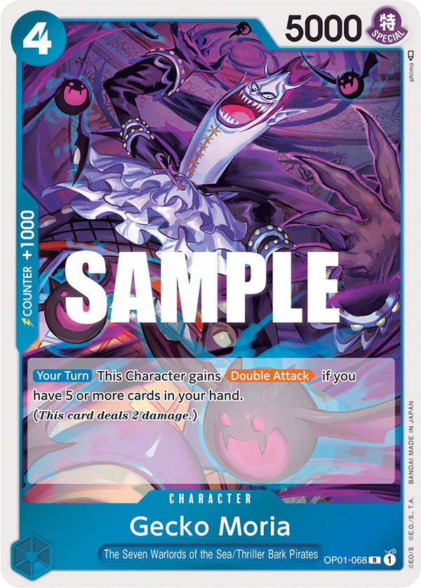 Gecko Moria - OP01-068 - Rare - Romance Dawn