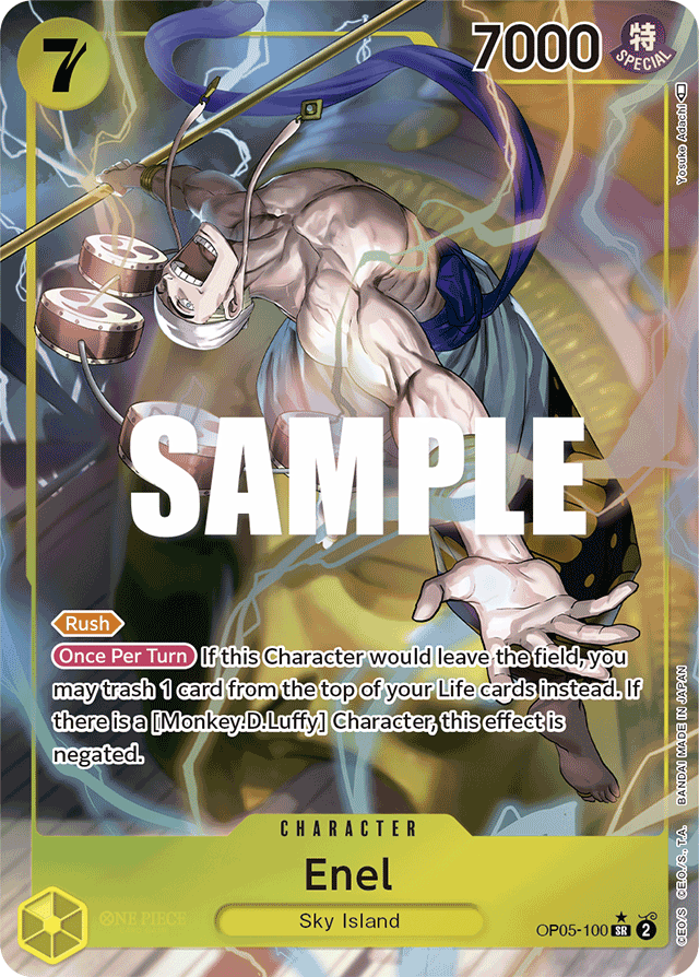 Enel - OP05-100 - Super Rare (Alternate Art) - Awakening of the New Era