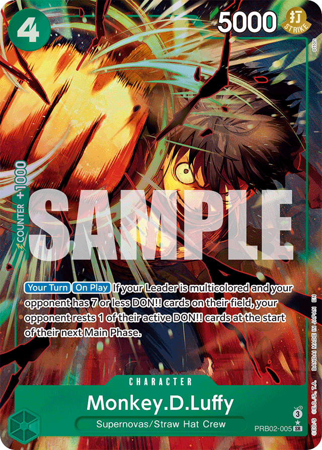 Monkey.D.Luffy - PRB02-005 - Super Rare (Alternate Art) - The Best Vol.2