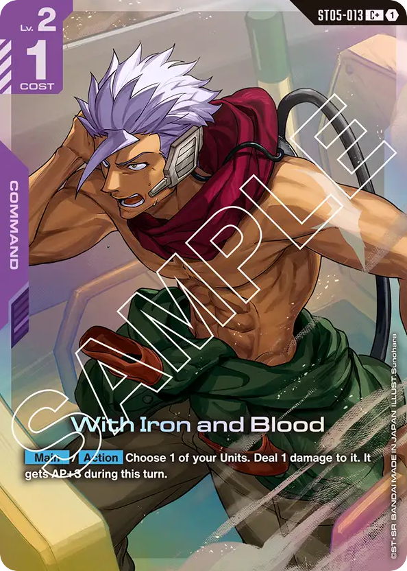 With Iron and Blood - ST05-013 - Common (Alternate Art) - Iron Bloom