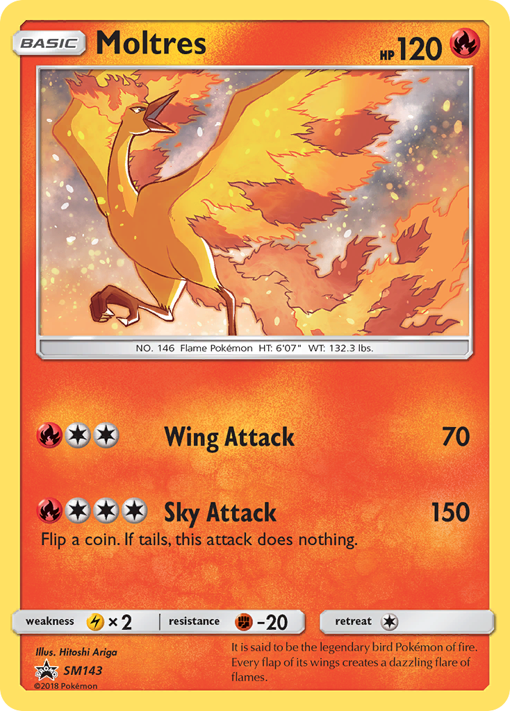 Moltres - SM143 - SM Black Star Promos