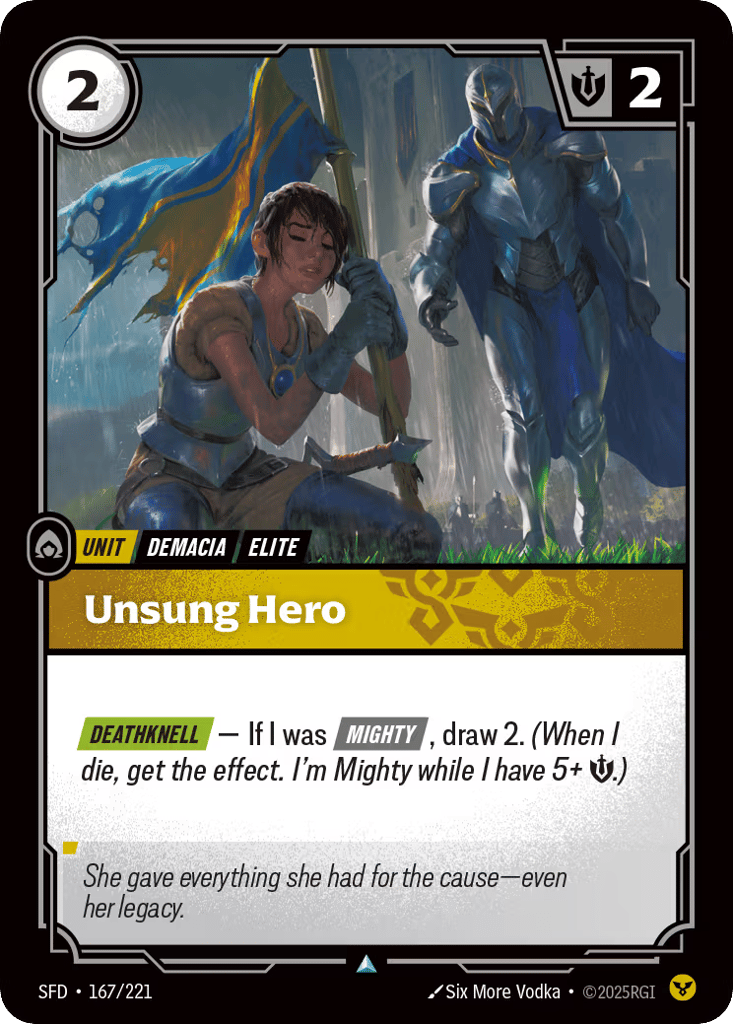 Unsung Hero - 167/221 - Uncommon - Spiritforged