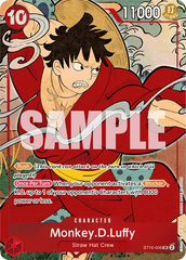 Monkey.D.Luffy - ST10-006 - Super Rare (First Anniversary Alt Art) - Ultra Deck: The Three Captains