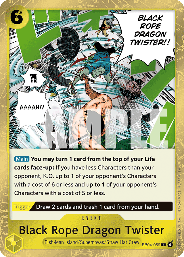 Black Rope Dragon Twister - EB04-059 - Rare - Egghead Crisis