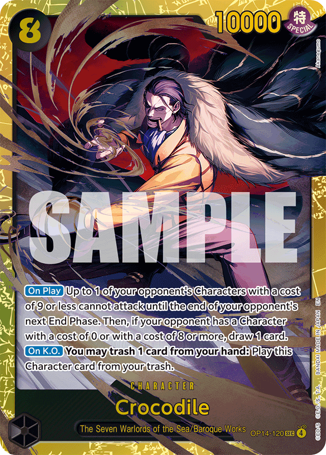 Crocodile - OP14-120 - Secret Rare - The Azure Sea's Seven
