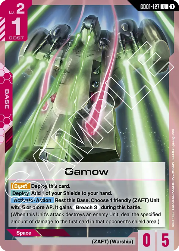 Gamow - GD01-127 - Uncommon - Newtype Rising