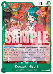 Kouzuki Hiyori - OP12-028 - Rare (Tournament Pack Vol1Alt Art) - Legacy of the Master