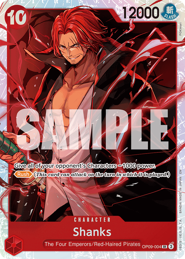 Shanks - OP09-004 - Super Rare (Reprint) - Emperors In The New World